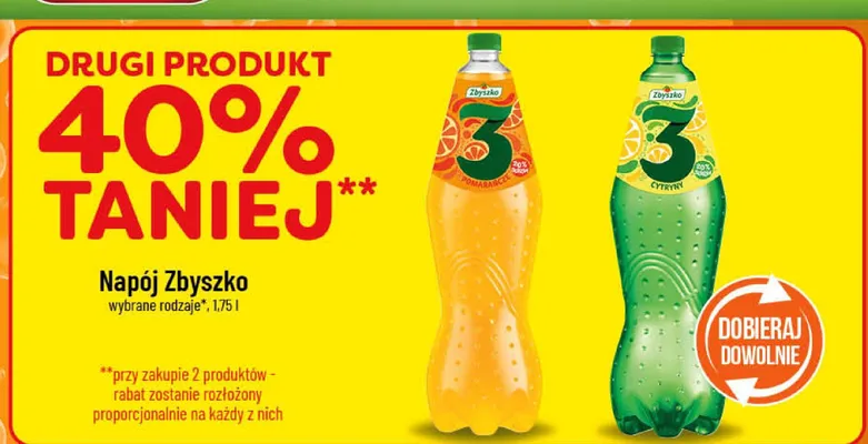 Napój Zbyszko różne rodzaje promocja w POLOmarket