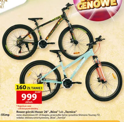 Rower górski Husar 26" promocja w Auchan