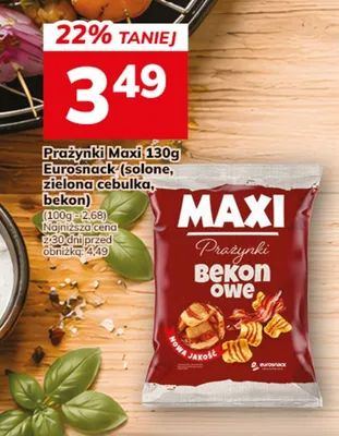 Prażynki Maxi bekon Eurosnack promocja w Hitpol