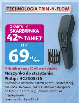 Maszynka do strzyżenia Philips HC3505/15 promocja w Auchan