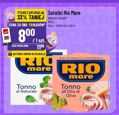 Tuńczyk Rio Mare Tonno all'Olio di Oliva promocja w POLOmarket