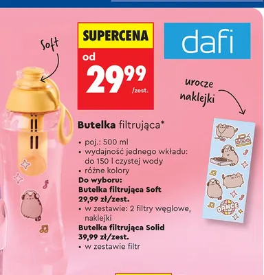 Butelka filtrująca Soft promocja w Biedronka