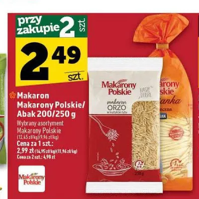 Makaron Abak promocja w TOPAZ