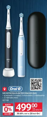 Szczoteczka elektryczna IO3 DUO Oral-B 921169 promocja w Selgros