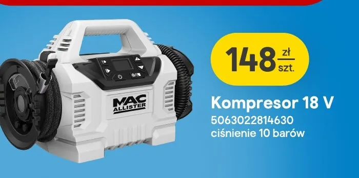 Kompresor Mac Allister promocja w Castorama