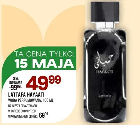 Woda perfumowana Lattafa Hayaati promocja w Drogerie Natura