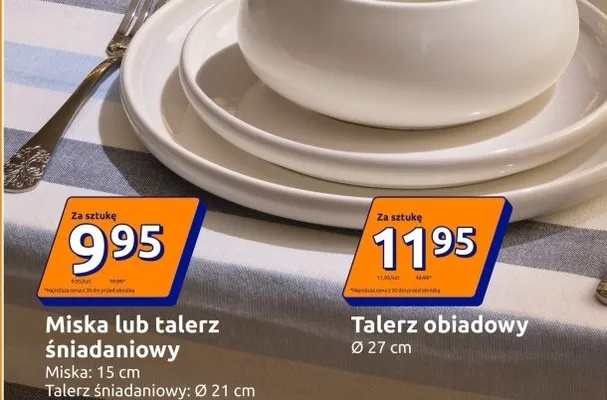 Talerz śniadaniowy 21 cm promocja w Action