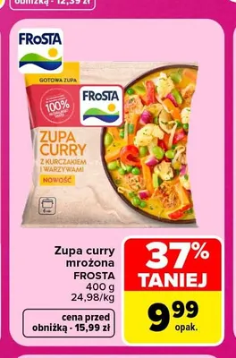 Zupa curry mrożona Frosta promocja w Carrefour