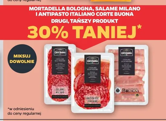 Wędliny włoskie Corte Buona promocja w Netto