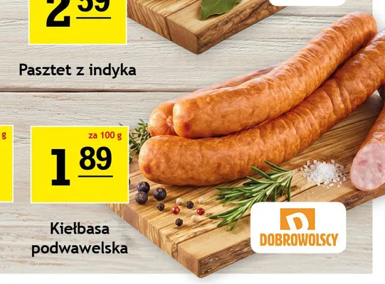Kiełbasa podwawelska Dobrowolscy promocja w Gram Market