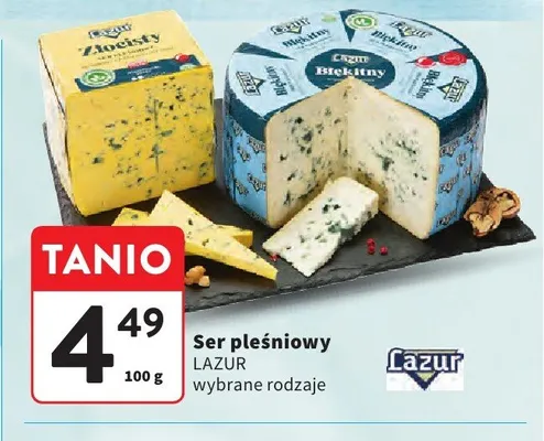 Ser pleśniowy Lazur promocja w Intermarche