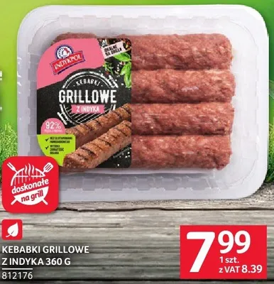 Kebabki grillowe z indyka 360 g promocja w Selgros