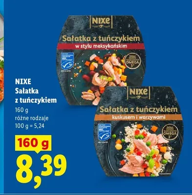 Sałatka z tuńczykiem w stylu meksykańskim Nixe promocja w Lidl