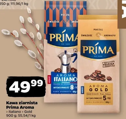 Kawa ziarnista Aroma Italiano promocja w Netto