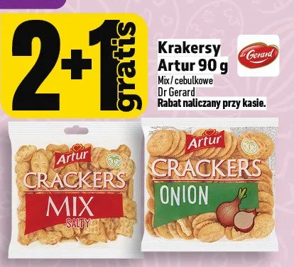 Krakersy Artur 90g promocja w TOPAZ