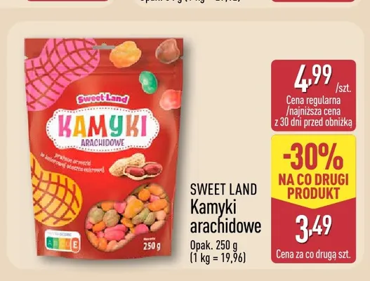 Kamyki arachidowe Sweet Land promocja w Aldi