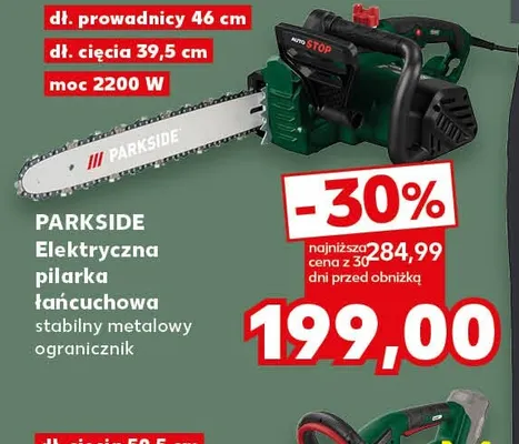 Elektryczna pilarka łańcuchowa Parkside promocja w Kaufland