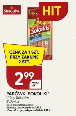 Parówki Sokoliki Sokołów promocja w Chata Polska