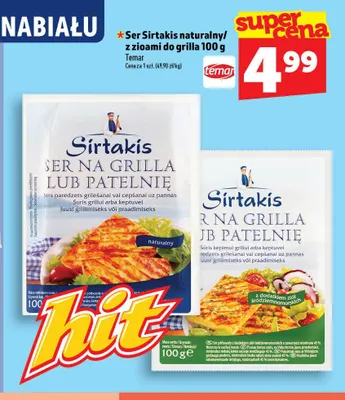 Ser Sirtakis naturalny do grilla promocja w TOPAZ