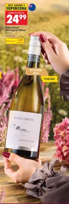 Wino białe Hans Greyl Sauvignon Blanc promocja w Biedronka