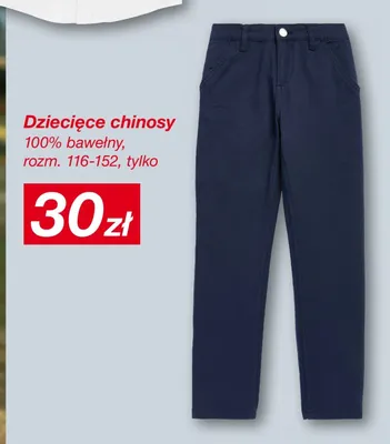 Spodnie chinosy dziecięce Cool Club 100% bawełny promocja w KiK