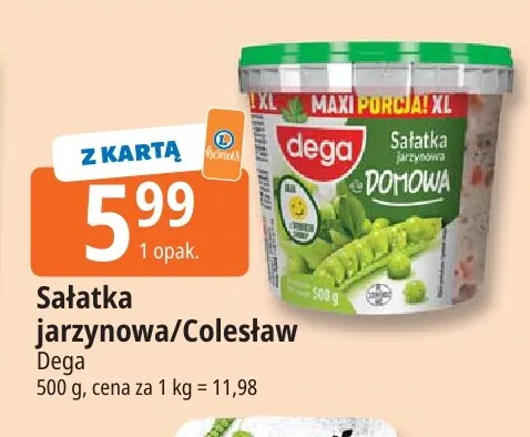 Sałatka colesław Dega promocja w Leclerc