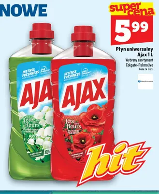 Płyn uniwersalny Ajax Fête des Fleurs konwalia promocja w TOPAZ