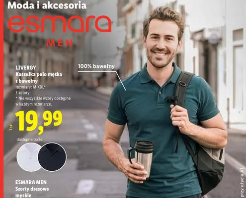 Koszulka polo męska Livergy promocja w Lidl
