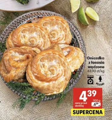 Gniazdka z łososia wędzone promocja w Delikatesy Centrum