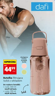Butelka filtrująca Solid z wkładem 500 ml promocja w Biedronka