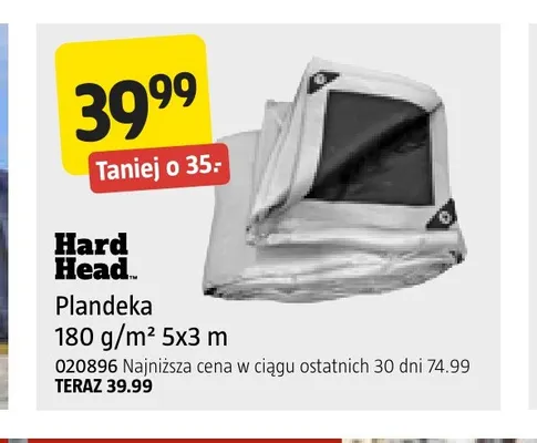Plandeka 180 g/m² 5x3 m Hard Head promocja w Jula