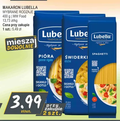 Makaron Lubella pióra promocja w Słoneczko