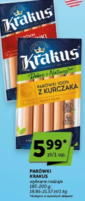 Parówki wybrane rodzaje promocja w Euro Sklep