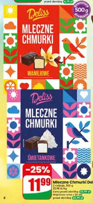 Mleczne Chmurki waniliowe Deliss promocja w Dino