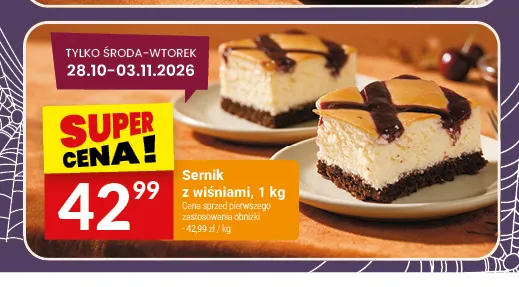 Sernik z wiśniami promocja w Twój Market