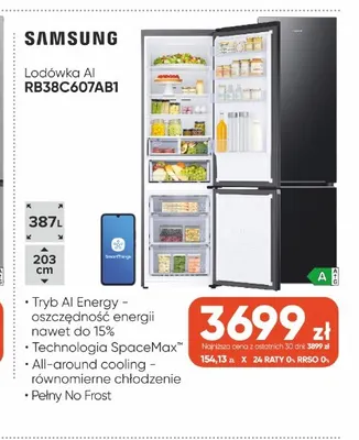 Lodówka Ai Samsung RB38C607AB1 promocja w Max Elektro