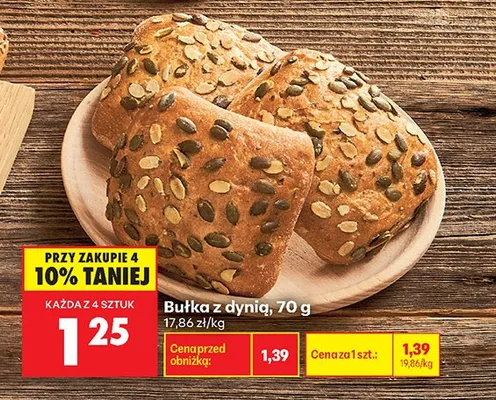 Bułka z dynią promocja w Biedronka