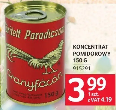 Koncentrat pomidorowy 150 g promocja w Selgros