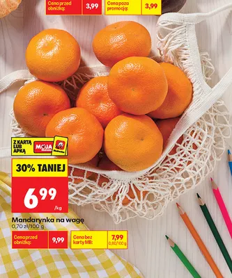 Mandarynki na wagę promocja w Biedronka