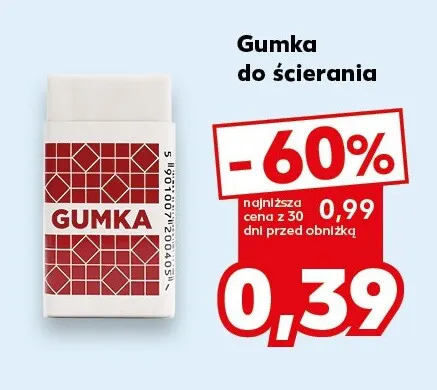 Gumka do ścierania promocja w Kaufland