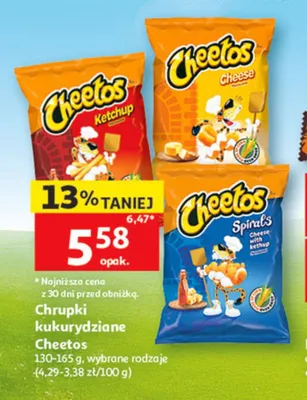Chrupki kukurydziane Cheetos promocja w Auchan