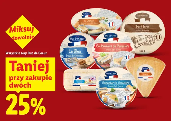 Ser Le Bleu Duc de Coeur promocja w Lidl
