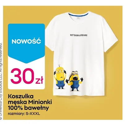 Koszulka męska Minions promocja w Pepco