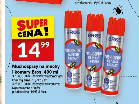 Muchospray na muchy i komary Bros promocja w Twój Market