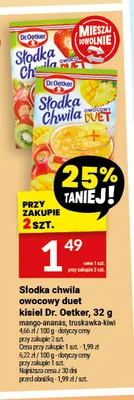 Kisiel owocowy duet Słodka Chwila mango-ananas Dr. Oetker promocja w Twój Market
