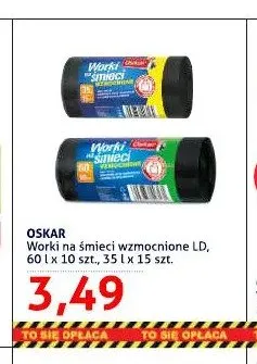 Worki na śmieci wzmocnione LD Oskar 35 l promocja w Blue Stop