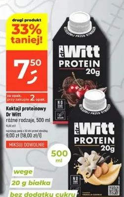 Koktajl proteinowy różne rodzaje promocja w Dealz