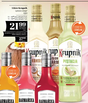 Likier Krupnik kokos promocja w POLOmarket