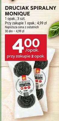 Druciak spiralny Monique promocja w Stokrotka