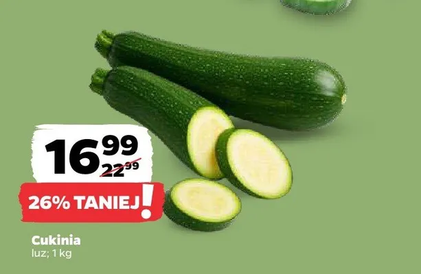 Cukinia luz promocja w Netto